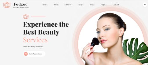 Fodzoc - Spa Salon Website Design