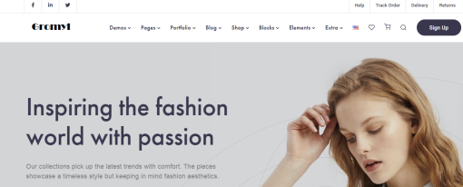 Gromyl – Fashion Website Design