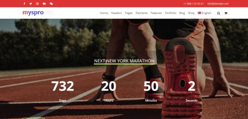 Myspro - Marathon Sport Website Design