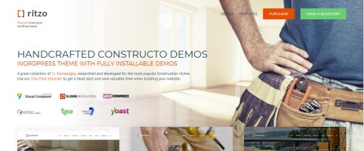 Ritzo - Construction Website Design