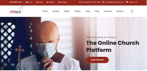 Antara -  Multi Purpose Church Website Design