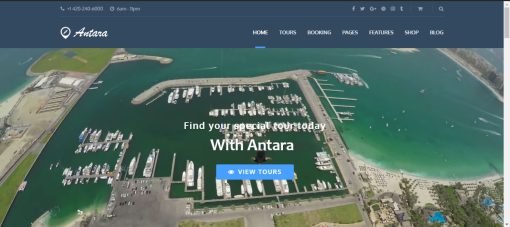 Antara - Tour/Travel Website Design