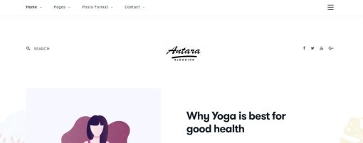 Antara - Creative Yoga Blog Website Design