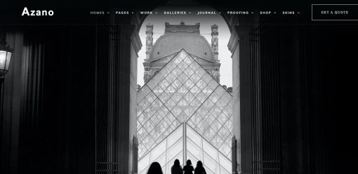 Azano-Photography Website Design