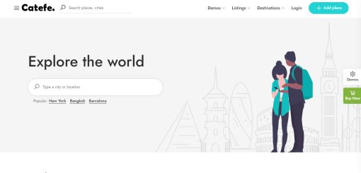 Catefe - A Travel Blog Website Design