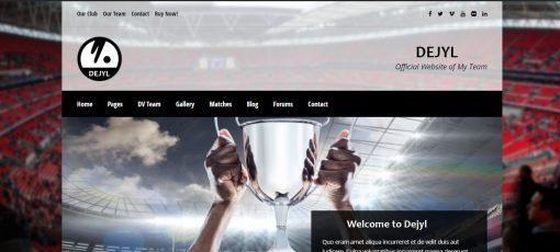 Dejyl - Responsive Website Design for Sport Clubs