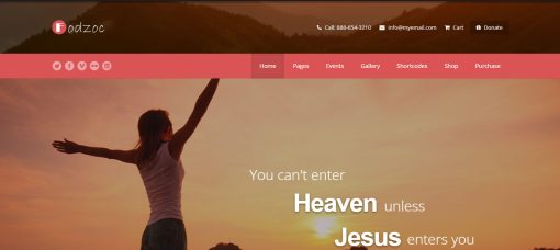 Fodzoc - Church Website Design