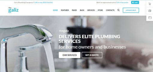 Galiz - Repair, Building & Construction Elementor Website Design