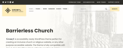 Gromyl - Inclusive Church Website Design