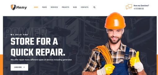 Hemy - Electrician Website Design
