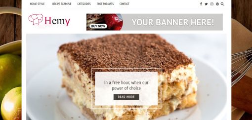 Hemy - Food and Lifestyle Website Design