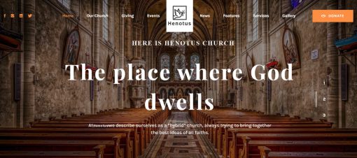 Henotus   - Church Website Design