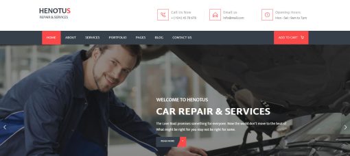 Henotus -  Auto Mechanic & Repair Website Design