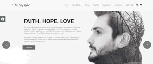Myspro - Church Website Theme