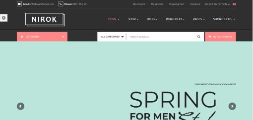 Nirok - Responsive Fashion Website Design