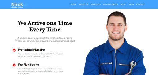 Nirok - Repair services Website Design