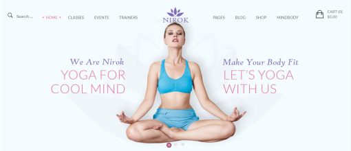 Nirok - Yoga Website Design