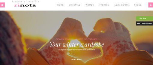 Rinota - Fashion & Lifestyle Website Design