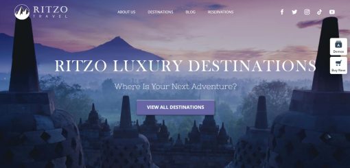 Ritzo - Travel WordPress Website Design
