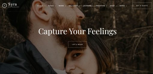 Syra-  Photography Website Design