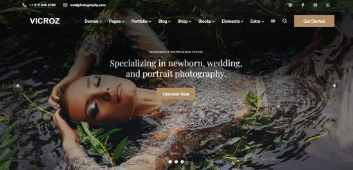 Vicroz- Photography Website Design