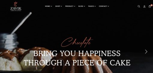 Zavik-Bakery & Cafe Website Design