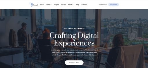 Gromyl - Digital Agency Website Design
