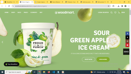 Woodmart – Organic  E-Commerce Site Design