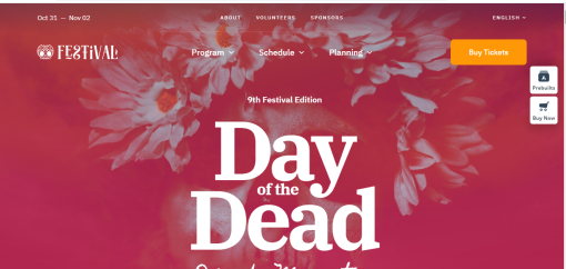 Avada– Festival Site Design