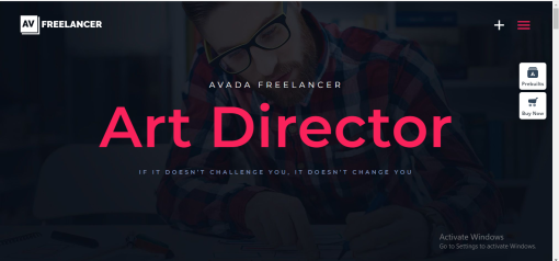 Avada– Freelancer Website Design