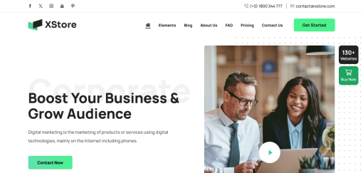 XStore – Business  E-Commerce Site Design