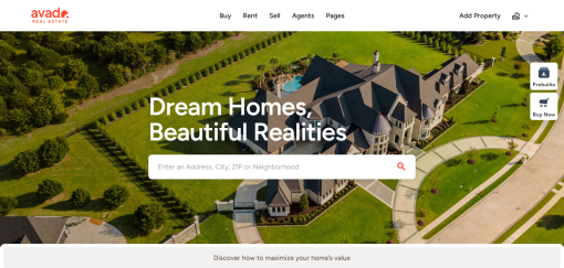 Avada– Real Estate Website Design