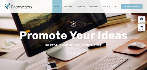 Avada– Promote Website Design