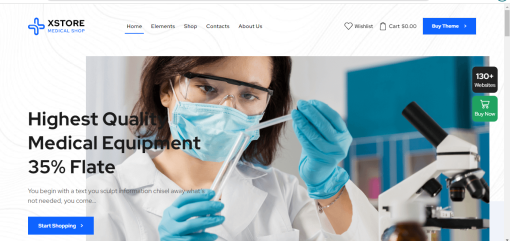 XStore Medical02 E-Commerce Site Design