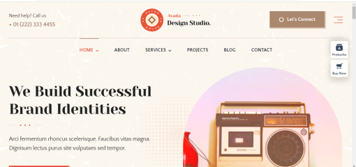 Avada - Retro Website Design