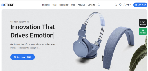 XStore – Minimal Electronics E-Commerce Site Design
