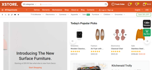 XStore – Niche Market02 E-Commerce Site Design