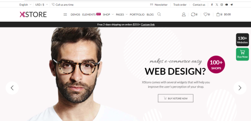 XStore – Classic E-Commerce Site Design