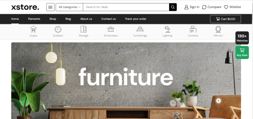 XStore – Furniture  E-Commerce Site Design