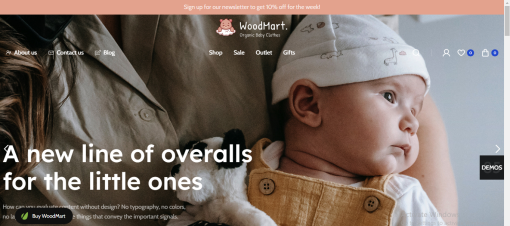 Woodmart - Kids E-Commerce Site Design