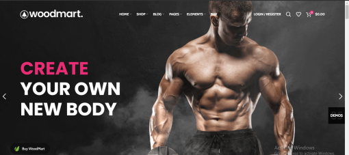 Woodmart – Sport E-Commerce Site Design