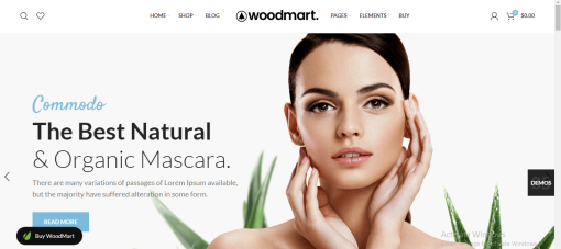 Woodmart – Cosmetics E-Commerce Site Design