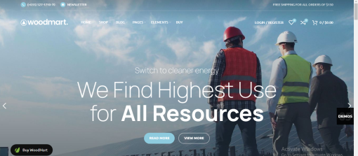 Woodmart – Alternative Energy E-Commerce Site Design