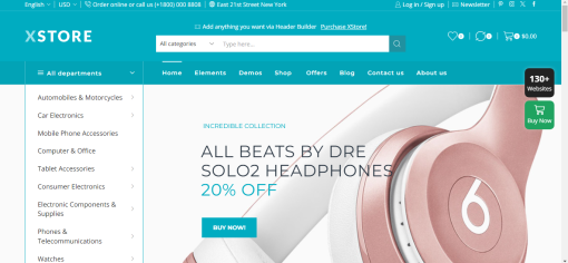 XStore – Electronics E-Commerce Site Design