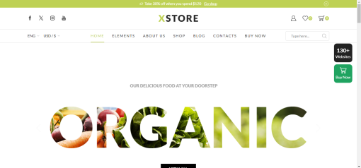Xstore – Organic E-Commerce Site Design
