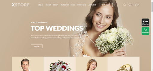 Xstore – Wedding E-Commerce Site Design