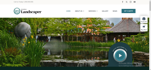 Avada – Landscaper Website Design
