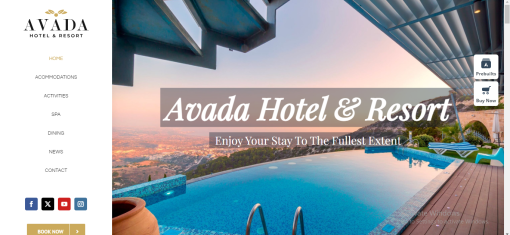 Avada – Hotel Website Design
