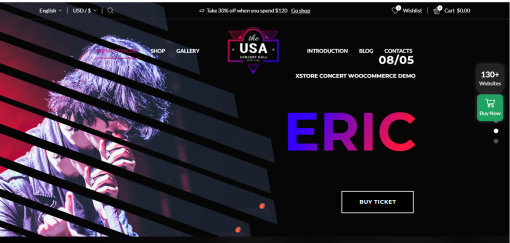 XStore – Concert E-Commerce Site Design
